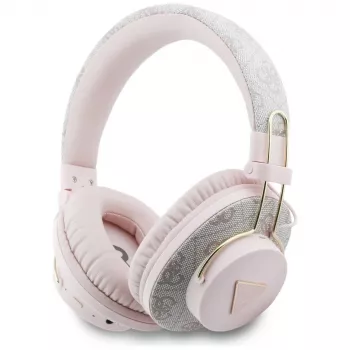 Guess Triangle Logo Bluetooth ENC over-ear hoofdtelefoon roze