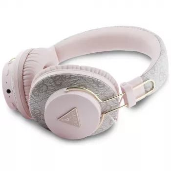 Guess Triangle Logo Bluetooth ENC over-ear hoofdtelefoon roze