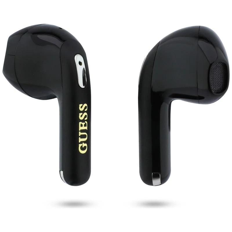 Guess Gold Line Triangle TWS Bluetooth-oordopjes met oplaadcase (zwart)