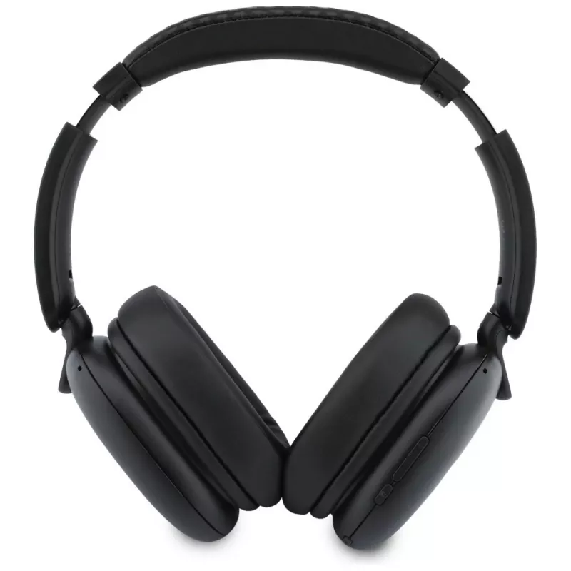 BMW over-ear Bluetooth-hoofdtelefoon met opgedrukte logo's, zwart
