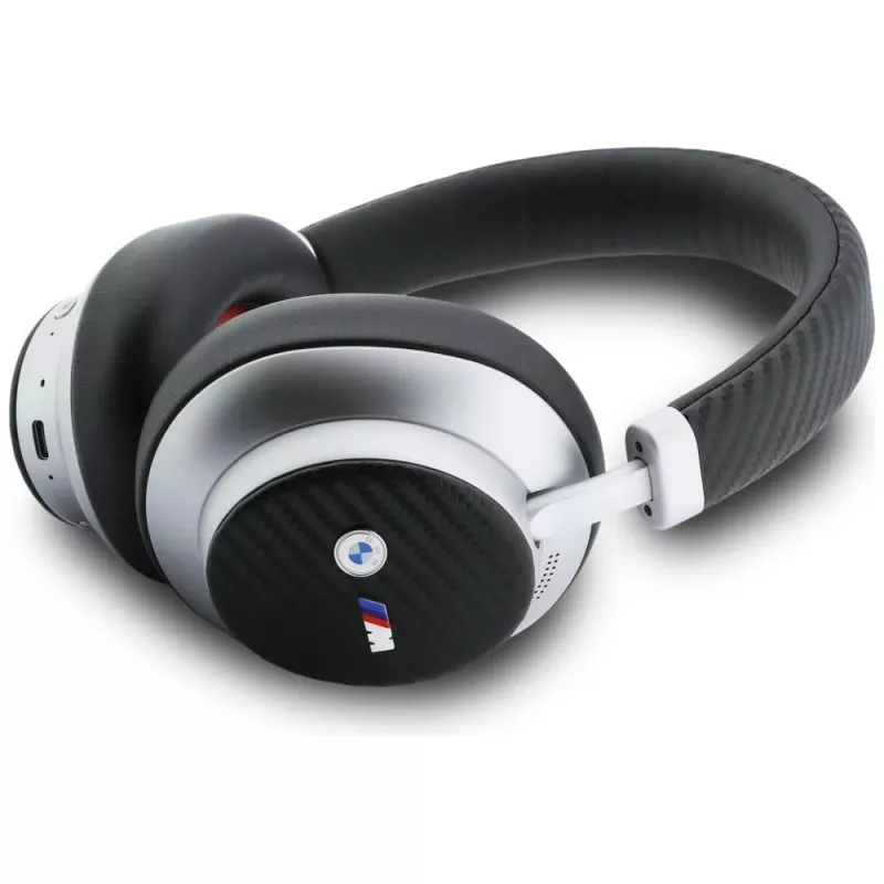BMW M Carbon Metal Logo Bluetooth ENC over-ear hoofdtelefoon zilver