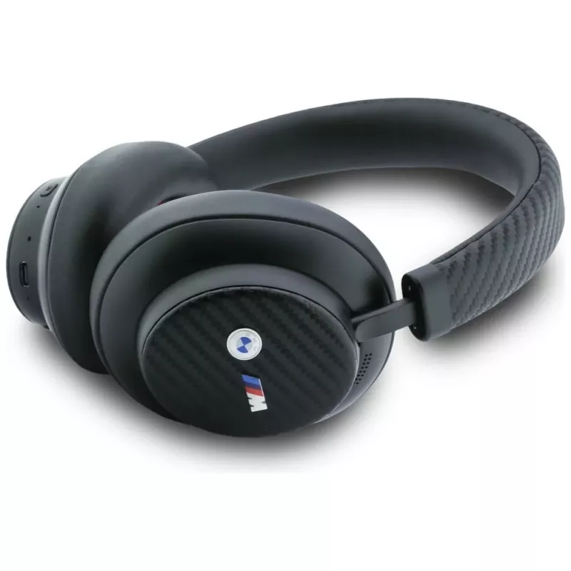 BMW M Carbon Metal Logo Bluetooth ENC over-ear hoofdtelefoon zwart