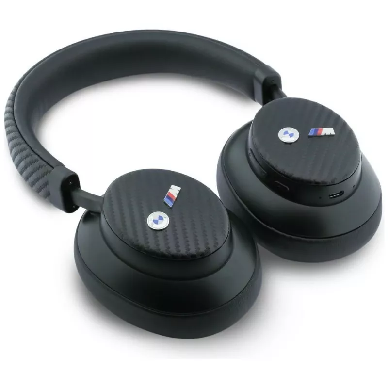 BMW M Carbon Metal Logo Bluetooth ENC over-ear hoofdtelefoon zwart