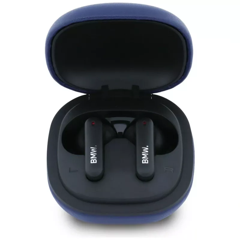BMW LeatherMetal Logo ENC TWS Bluetooth oordopjes marineblauw