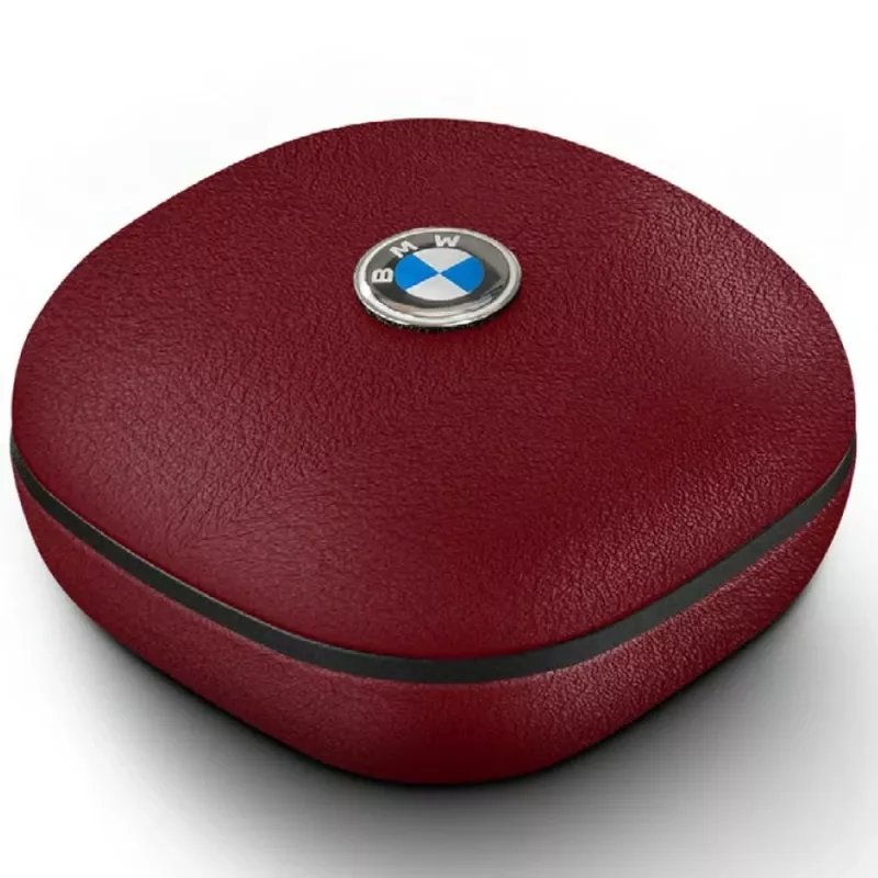 BMW Bluetooth TWS-oordopjes Leather Metal Logo ENC rood