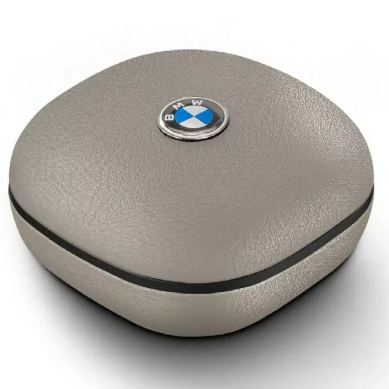 BMW LeatherMetal Logo TWS Bluetooth-oordopjes met ENC, taupe