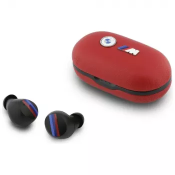 BMW M Metal Logo TWS Bluetooth-oordopjes met ENC, rood