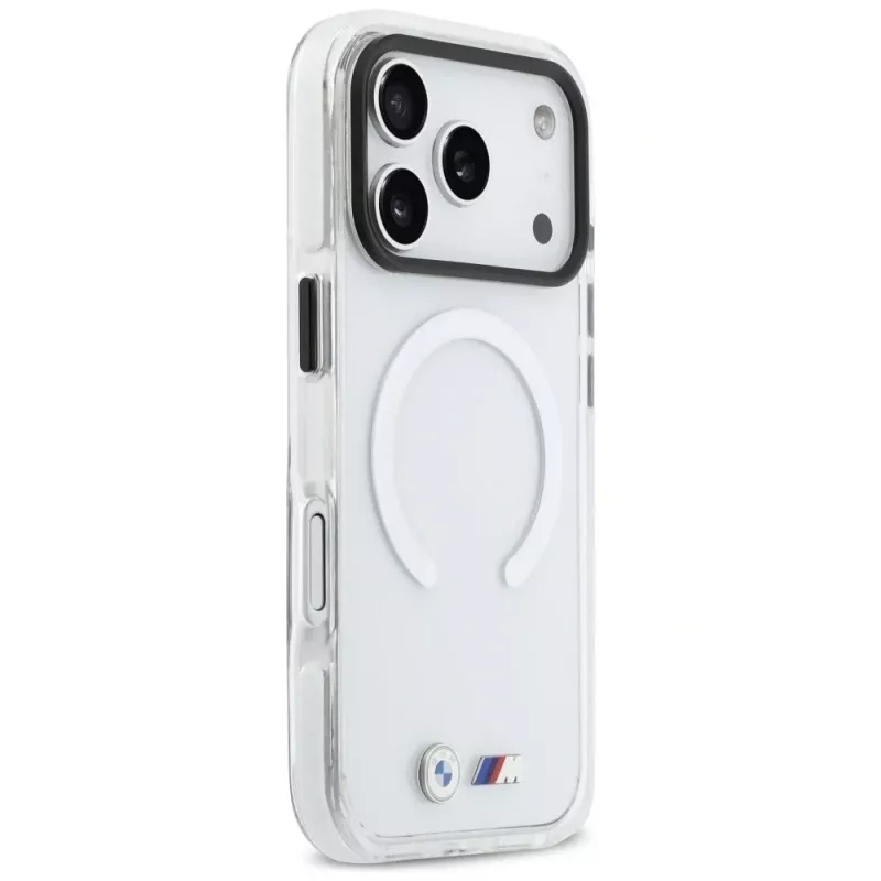 BMW M IML Shockproof Metal Logos MagSafe-hoesje voor iPhone 17 Pro transparant