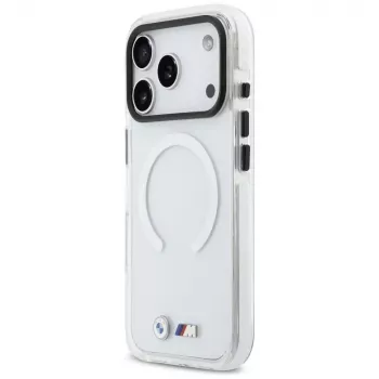 BMW M IML Shockproof Metal Logo MagSafe-hoesje voor iPhone 17 Pro Max transparant