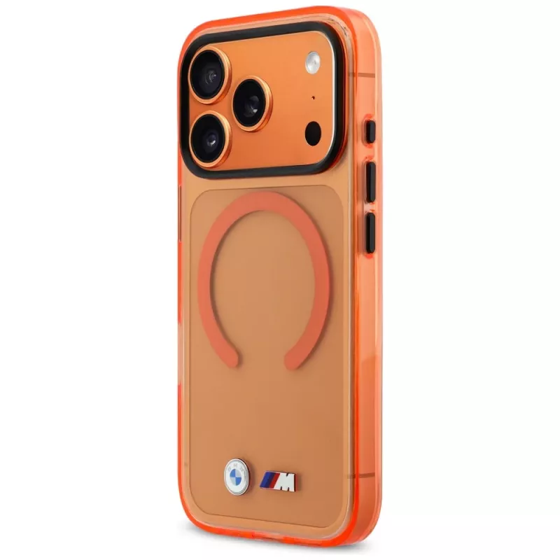 BMW M IML Metal Logos MagSafe-hoesje voor iPhone 17 Pro Max, oranje
