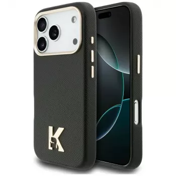 Karl Lagerfeld Karl Head Logo MagSafe-hoesje voor Apple iPhone 17 Pro, zwart