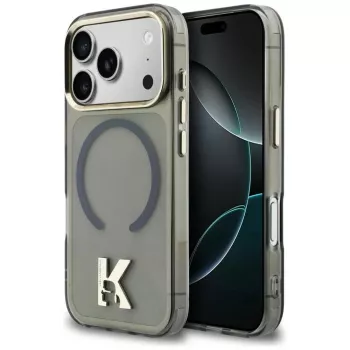 KARL LAGERFELD IML K Head Logo MagSafe-hoesje voor iPhone 17 Pro, zwart