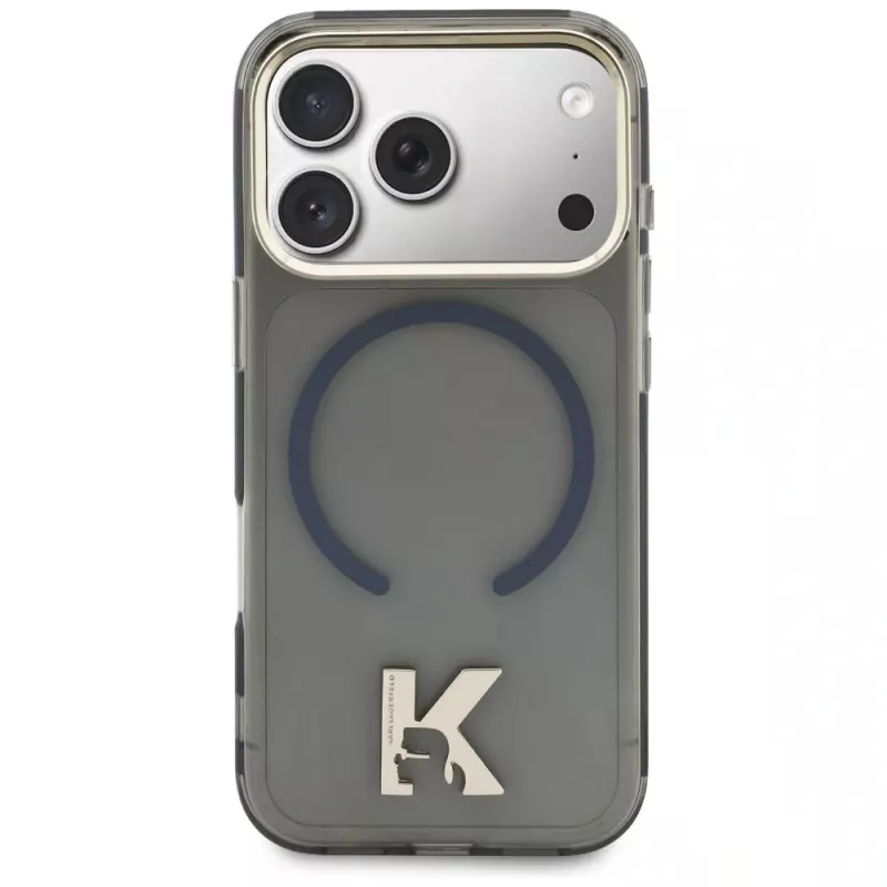 KARL LAGERFELD IML K Head Logo MagSafe-hoesje voor iPhone 17 Pro, zwart