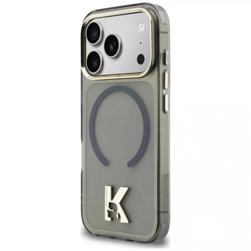 KARL LAGERFELD IML K Head Logo MagSafe-hoesje voor Apple iPhone 17 Pro Max, zwart