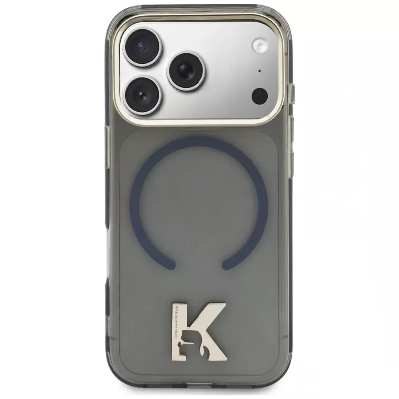 KARL LAGERFELD IML K Head Logo MagSafe-hoesje voor Apple iPhone 17 Pro Max, zwart