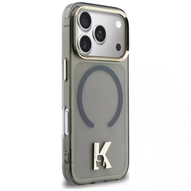 KARL LAGERFELD IML K Head Logo MagSafe-hoesje voor Apple iPhone 17 Pro Max, zwart