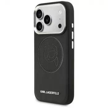 KARL LAGERFELD K Head Point Logo MagSafe-hoesje voor Apple iPhone 17 Pro, zwart