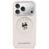 Karl Lagerfeld Point & Choupette Sketch MagSafe-hoesje voor iPhone 17 Pro Max, roze