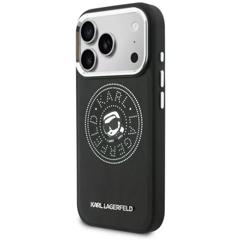 KARL LAGERFELD Point & Karl Sketch MagSafe-hoesje voor iPhone 17 Pro Max - zwart