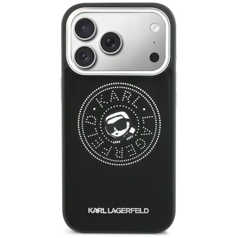 KARL LAGERFELD Point & Karl Sketch MagSafe-hoesje voor iPhone 17 Pro Max - zwart