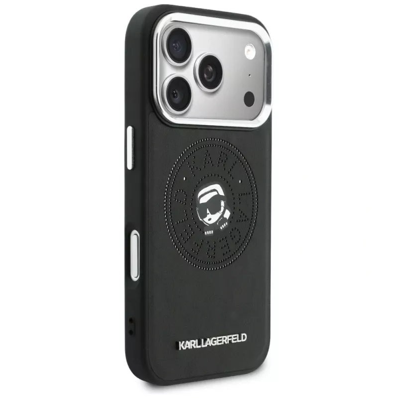 KARL LAGERFELD Point & Karl Sketch MagSafe-hoesje voor iPhone 17 Pro Max - zwart