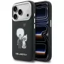 KARL LAGERFELD Karl & Choupette Back Logo MagSafe-hoesje voor iPhone 17 Pro, zwart