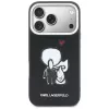 KARL LAGERFELD Karl & Choupette Back Logo MagSafe-hoesje voor iPhone 17 Pro, zwart