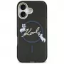 Karl Lagerfeld IML Choupettes KarlScript Logo MagSafe-hoesje voor iPhone Air, zwart