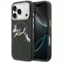KARL LAGERFELD IML Choupettes KarlScript Logo MagSafe-hoesje voor Apple iPhone 17 Pro, zwart