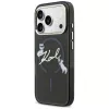 KARL LAGERFELD IML Choupettes KarlScript Logo MagSafe-hoesje voor iPhone 17 Pro Max, zwart