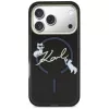 KARL LAGERFELD IML Choupettes KarlScript Logo MagSafe-hoesje voor iPhone 17 Pro Max, zwart