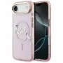 KARL LAGERFELD IML Choupettes KarlScript Logo MagSafe-hoesje voor iPhone Air, roze