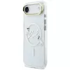 Karl Lagerfeld IML Choupettes KarlScript Logo MagSafe-hoesje voor iPhone Air, transparant