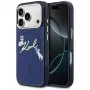 KARL LAGERFELD IML Choupettes KarlScript Logo MagSafe-hoesje voor Apple iPhone 17 Pro Max - blauw