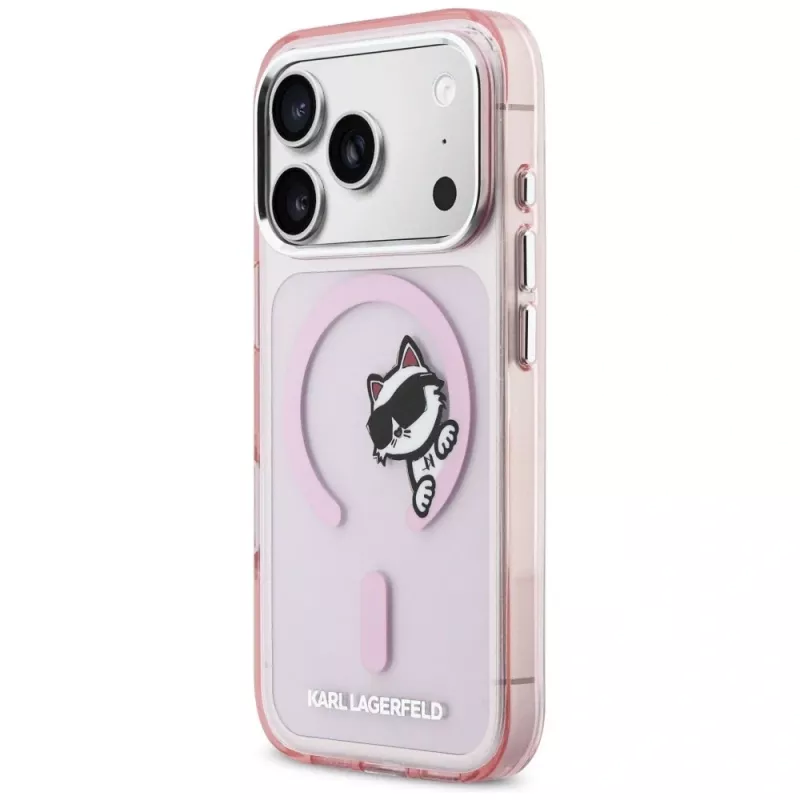 KARL LAGERFELD IML Peekaboo MagSafe-hoesje voor Apple iPhone 17 Pro - roze