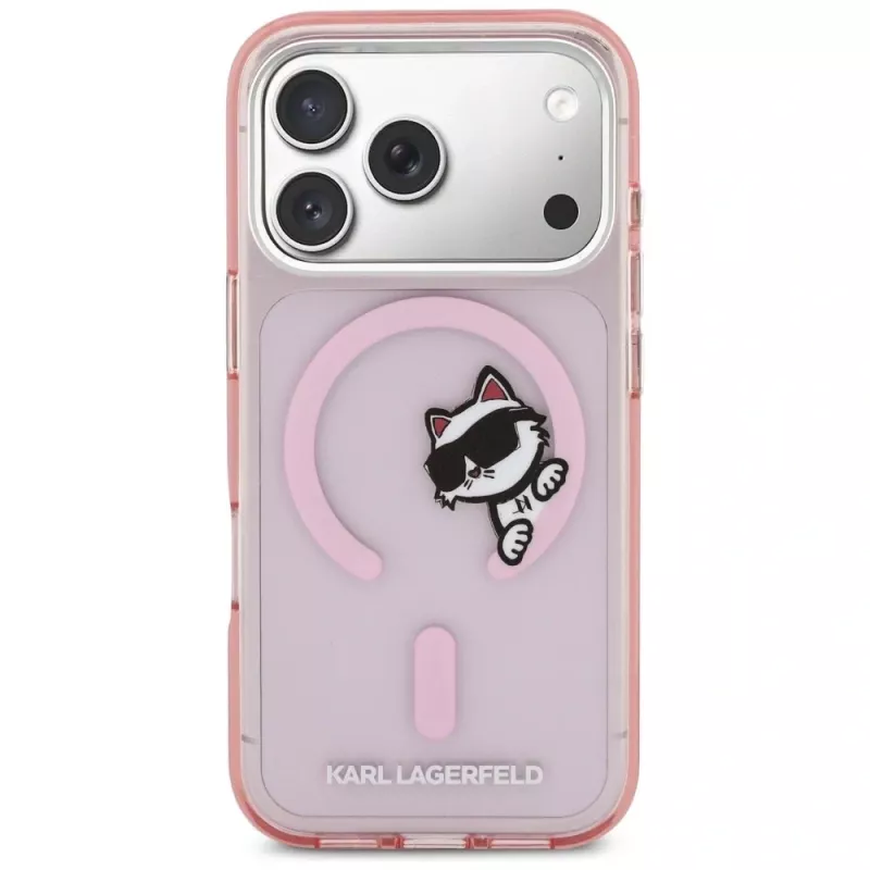 KARL LAGERFELD IML Peekaboo MagSafe-hoesje voor Apple iPhone 17 Pro - roze