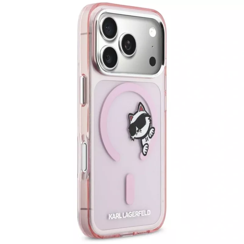KARL LAGERFELD IML Peekaboo MagSafe-hoesje voor Apple iPhone 17 Pro - roze