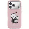 KARL LAGERFELD Karl & Choupette Back MagSafe-hoesje voor iPhone 17 Pro, roze