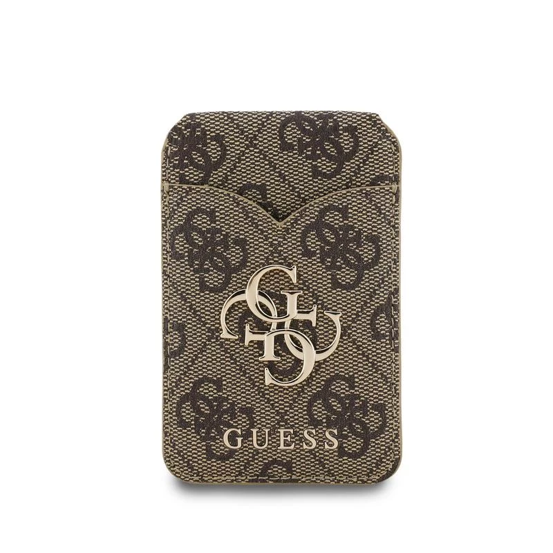 Guess 4G Stand & Mirror MagSafe-portemonnee met spiegel, bruin