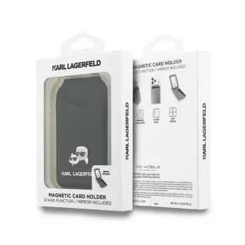 Karl Lagerfeld Stand Mirror MagSafe-portemonnee zwart