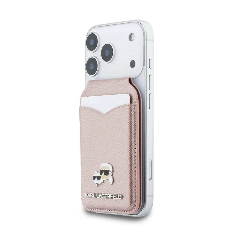 Karl Lagerfeld Stand Mirror MagSafe-portemonnee roze