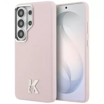 Karl Lagerfeld K Metal Logo MagSafe-hoesje voor Samsung Galaxy S26 Ultra, roze