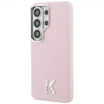 Karl Lagerfeld K Metal Logo MagSafe-hoesje voor Samsung Galaxy S26 Ultra, roze