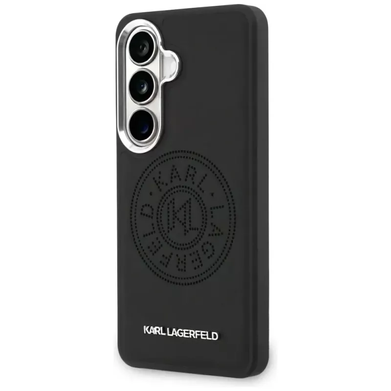 Karl Lagerfeld Perforated KLMagSafe-hoes voor Samsung Galaxy S26 zwart