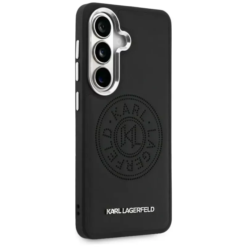 Karl Lagerfeld Perforated KLMagSafe-hoes voor Samsung Galaxy S26 zwart