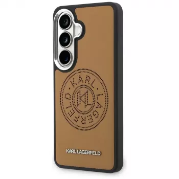KARL LAGERFELD Perforated KLMagSafe-hoes voor Samsung Galaxy S26+ bruin