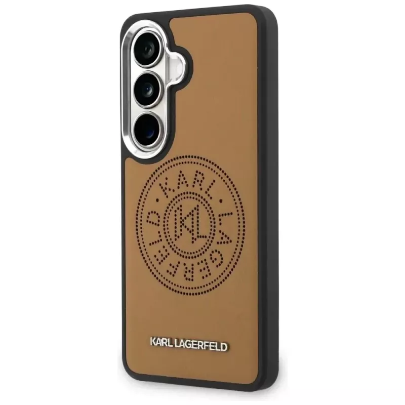 KARL LAGERFELD Perforated KLMagSafe-hoes voor Samsung Galaxy S26+ bruin
