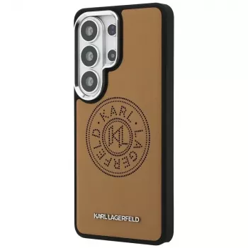 KARL LAGERFELD Perforated KLMagSafe-hoes voor Samsung Galaxy S26 Ultra - bruin
