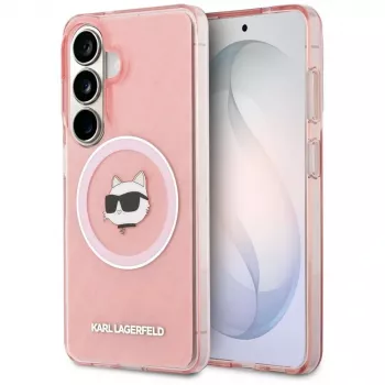 KARL LAGERFELD IML Repeated Choupette MagSafe-hoes voor Samsung Galaxy S26, roze