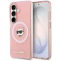 Karl Lagerfeld IML Repeated Choupette MagSafe-hoes voor Samsung Galaxy S26+ roze